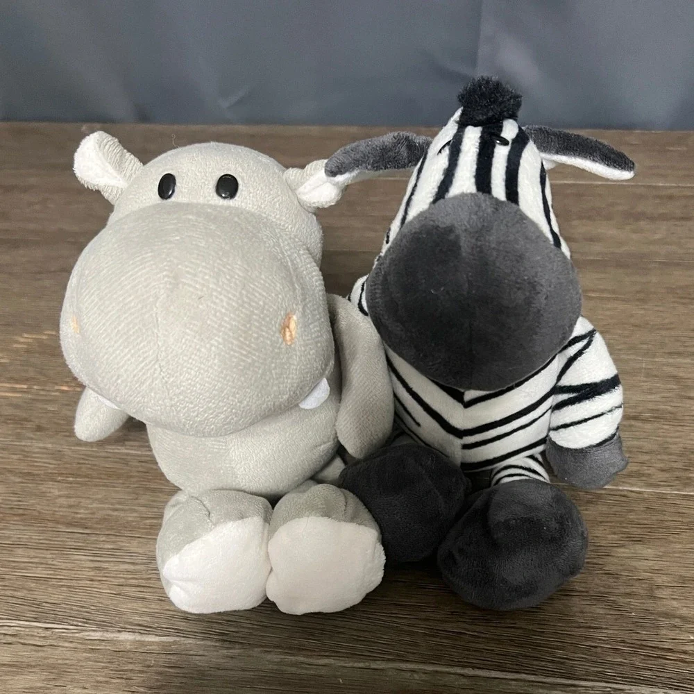 Hippo Zebra Plush Bundle‎ Stuffed Animal Toy